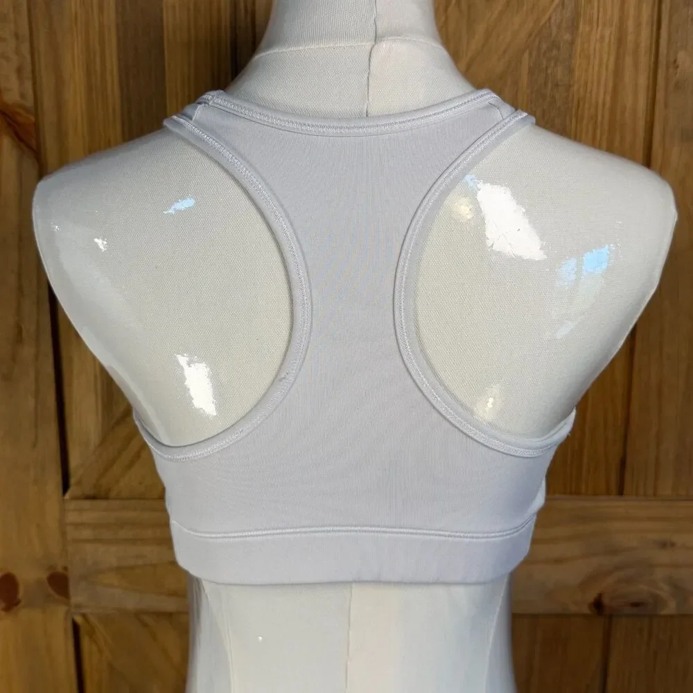 Nike Dri-FIT Sports Bra Women's Small Gray Racerback Medium Support